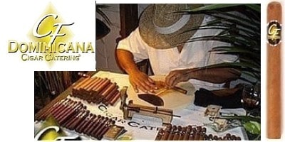 Cigar roller rolling at Orlando golf event